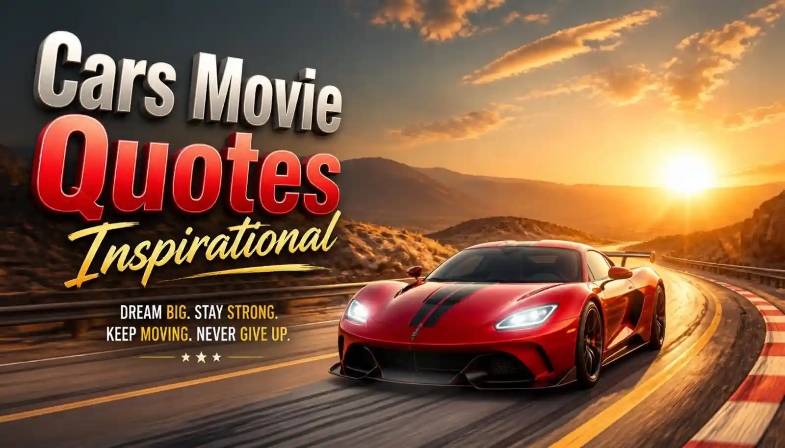 cars movie quotes inspirational